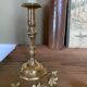 Antique brass candle holder