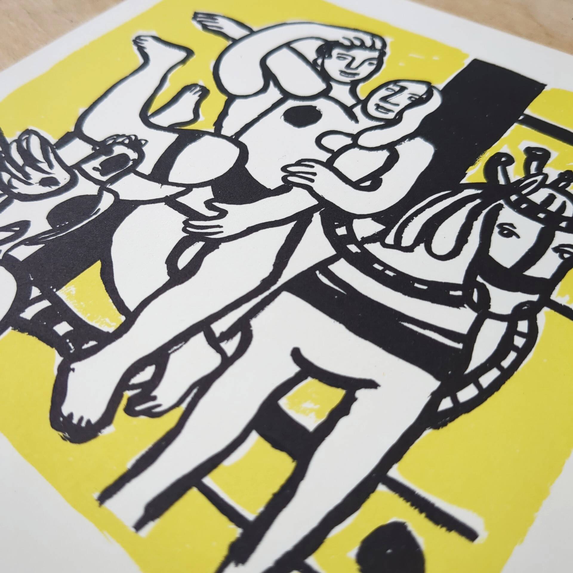 Card invitation exhibition Fernand Léger - 1988 - Galerie Maeght
