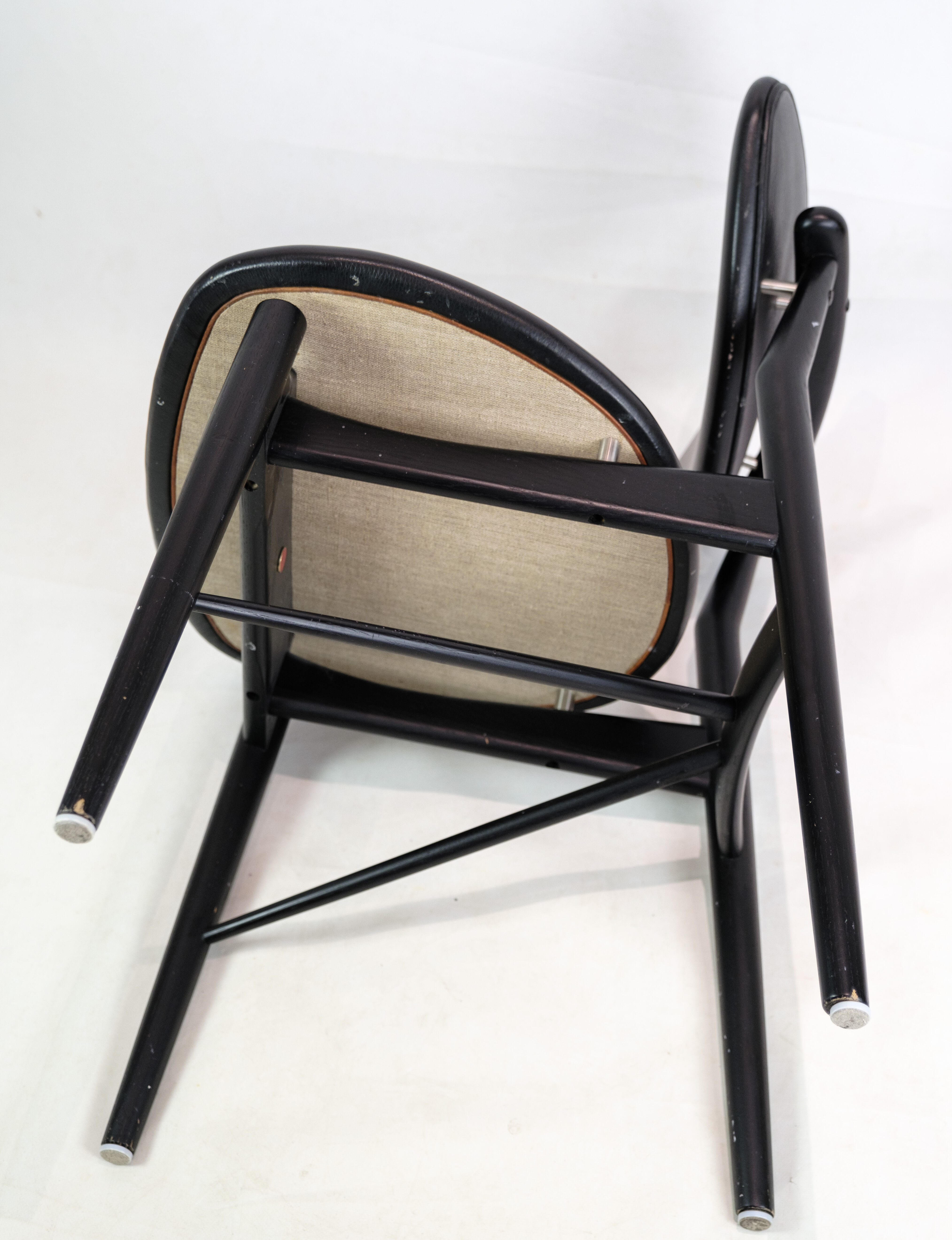Chair, Finn Juhl, Black painted oak, House of Finn Juhl, model 108