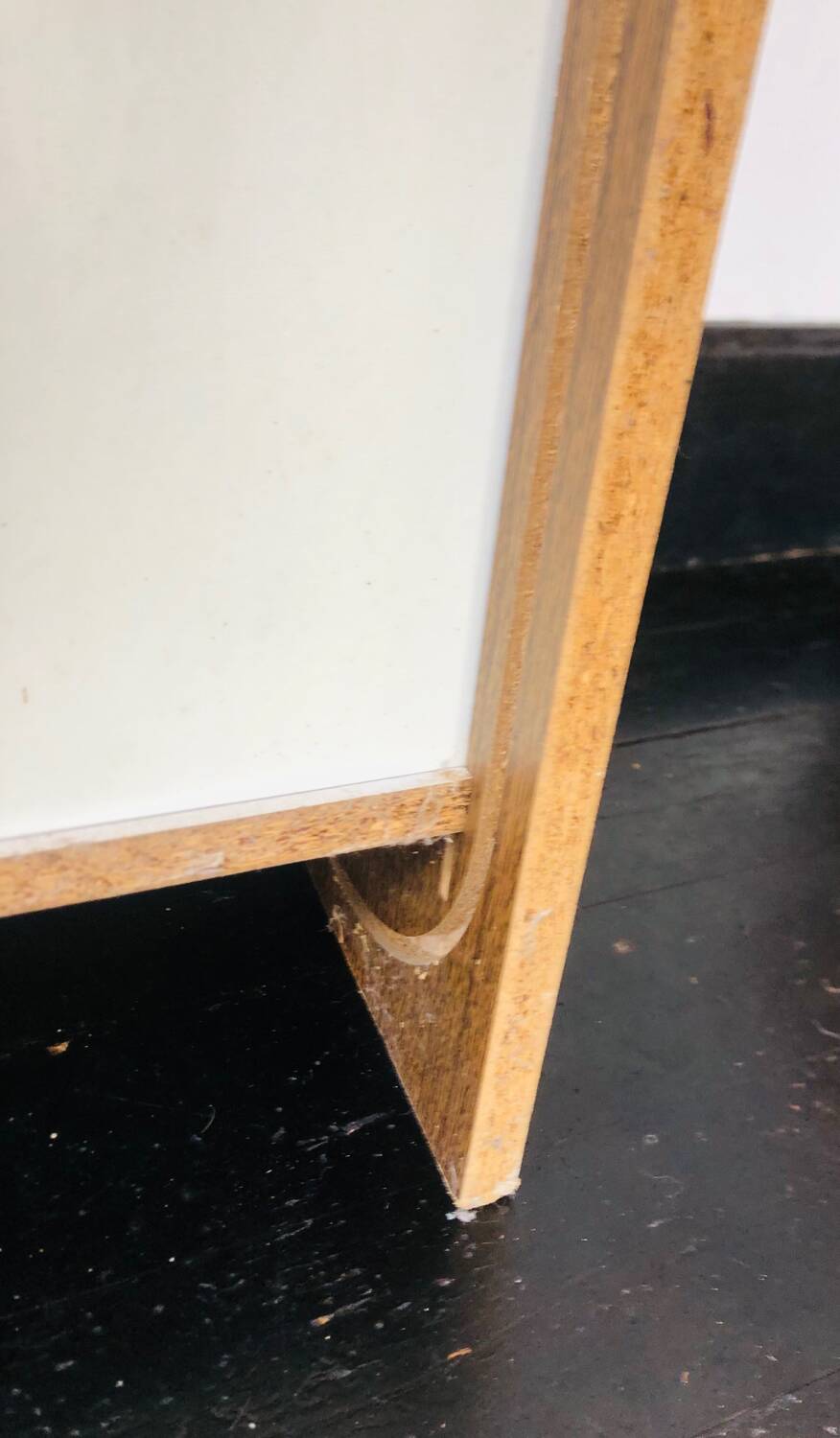 Filing cabinet with a curtain