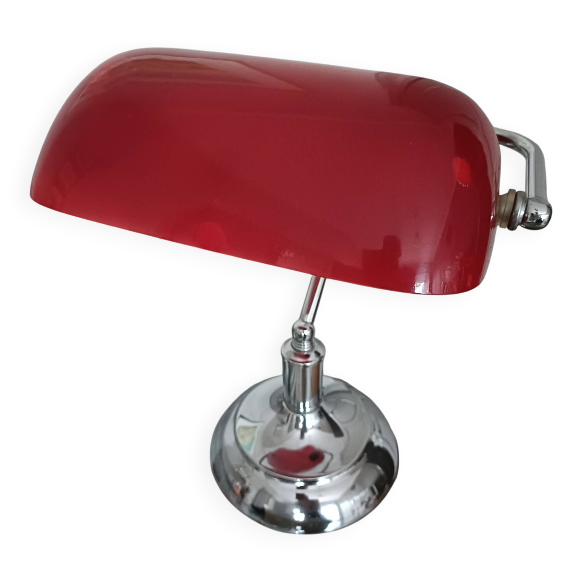 Vintage banker’s lamp, notary