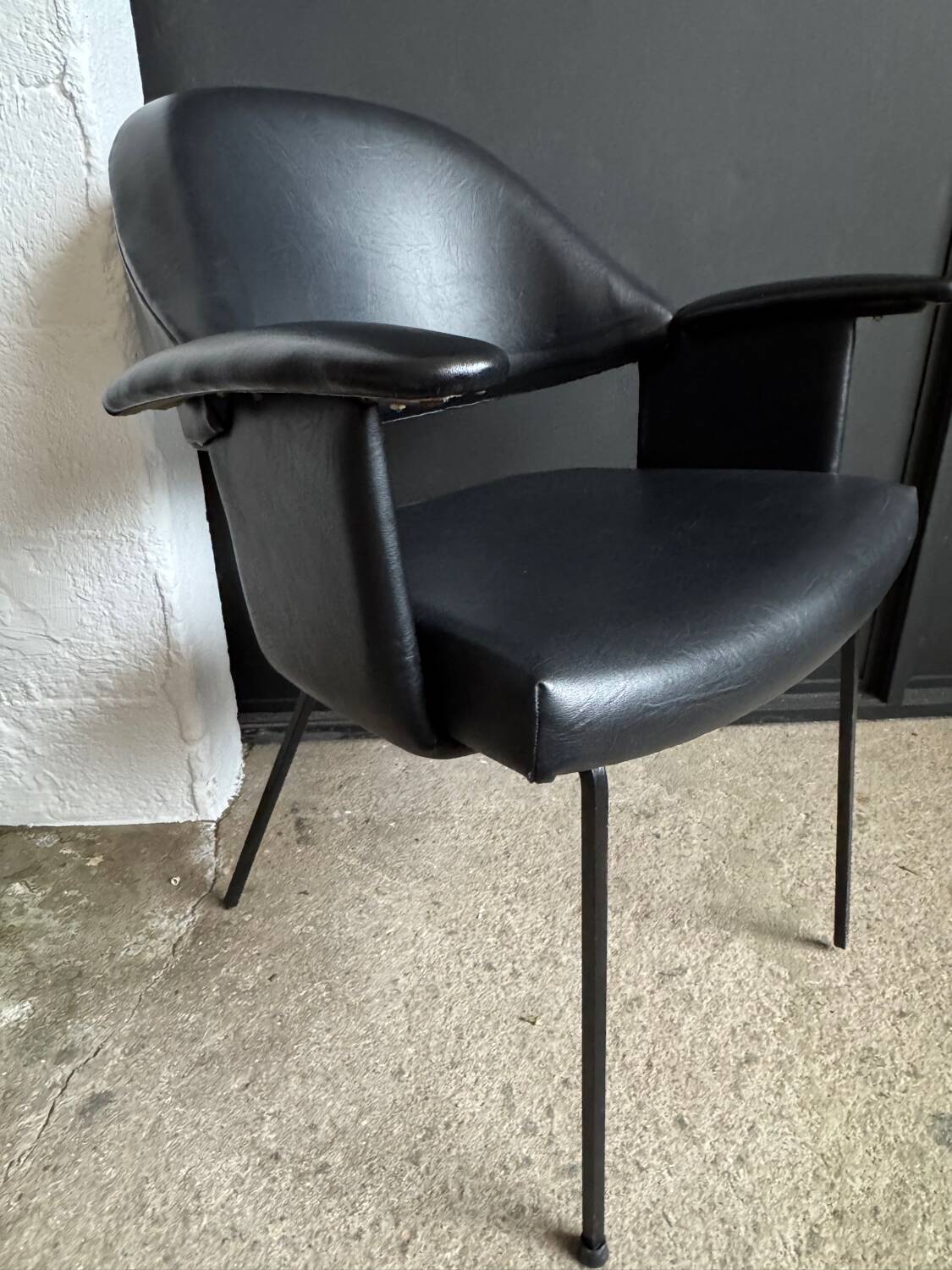 Black armchair from the 1950s