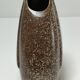Flat enamelled stoneware vase 80s design