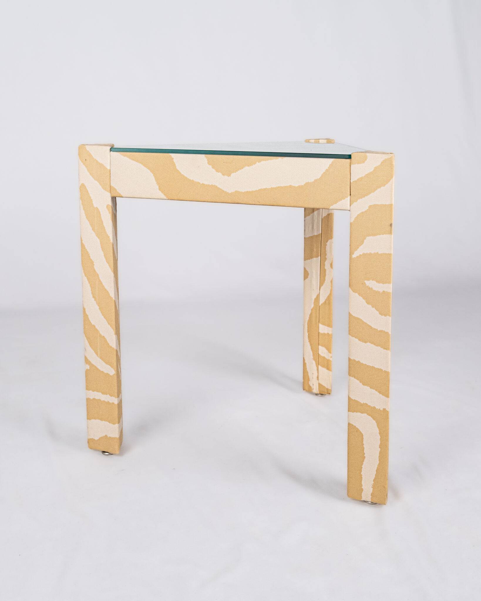 Set of nested tables upholstered, Pierre Frey, 1970s