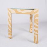 Set of nested tables upholstered, Pierre Frey, 1970s