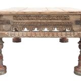Solid oak coffee table