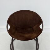 Vintage Suede Ball Chair by Lusch & Co., 1970s