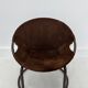 Fauteuil boule vintage en daim par Lusch & Co., 1970s