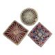 3 woven straw trivets