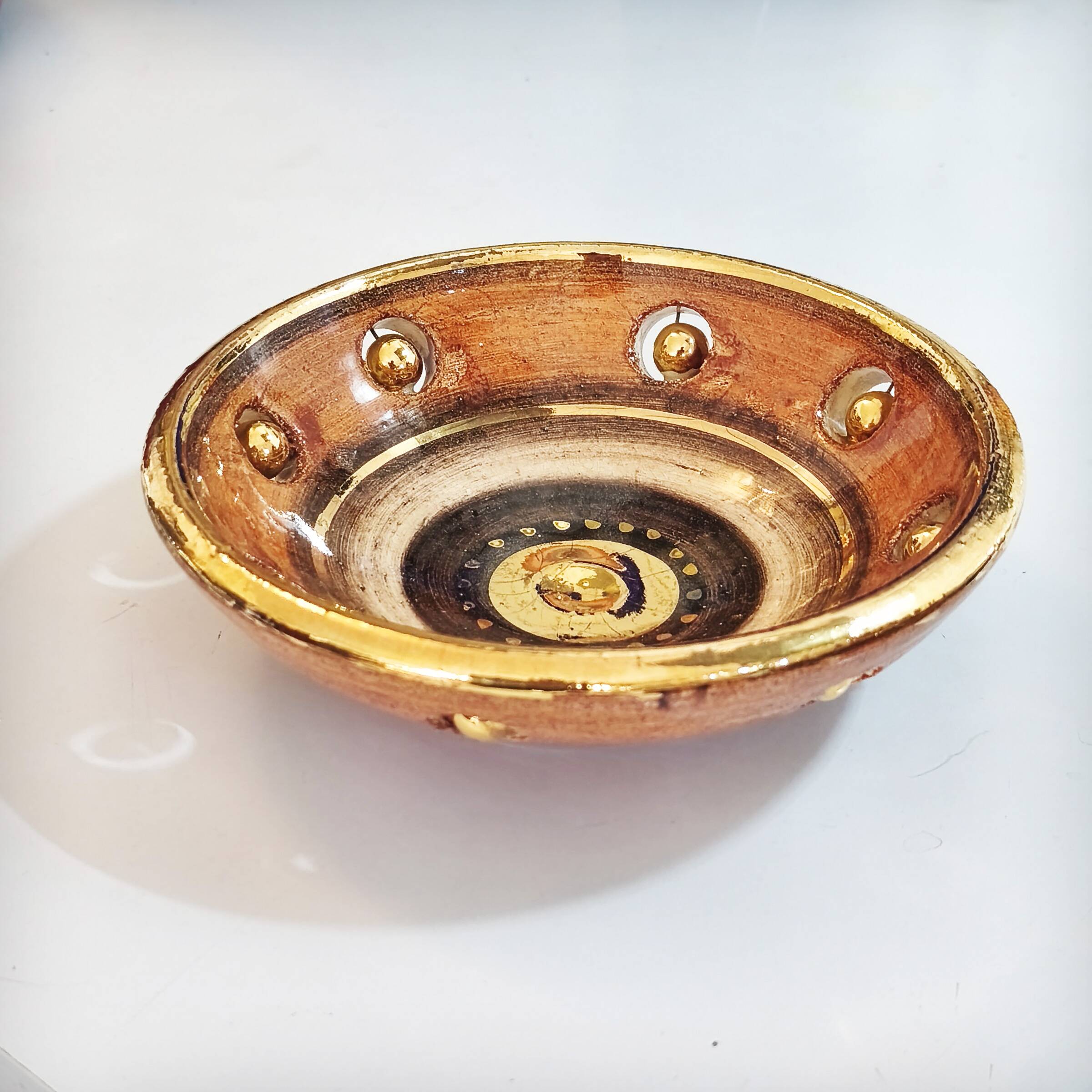 Georges Pelletier, openwork ceramic bowl, France, 1970s