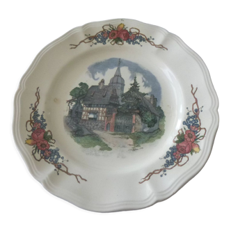 Obernai model dessert plate by SARREGUEMINES