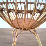 Worker bamboo rattan basket design 60s