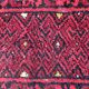 Vintage afghan ersari matte handmade carpet 24cm x 29cm 1970s