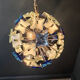 Hammered glass chandelier, 1970s