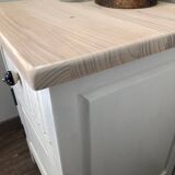 Solid wood bedside table