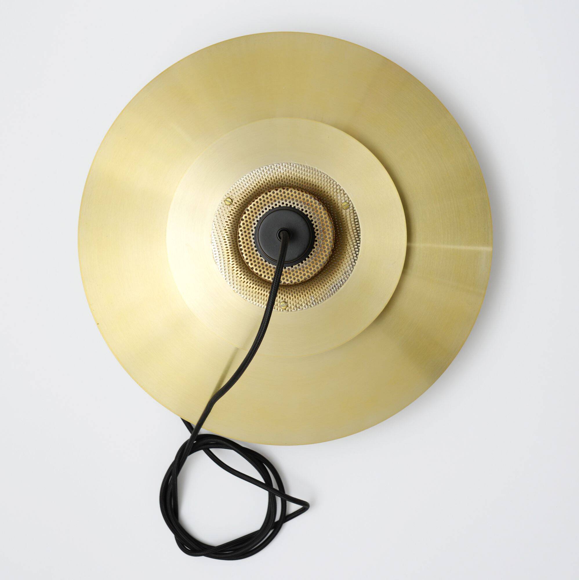 Vintage Danish Jeka lamp in brass, Denmark 1970's