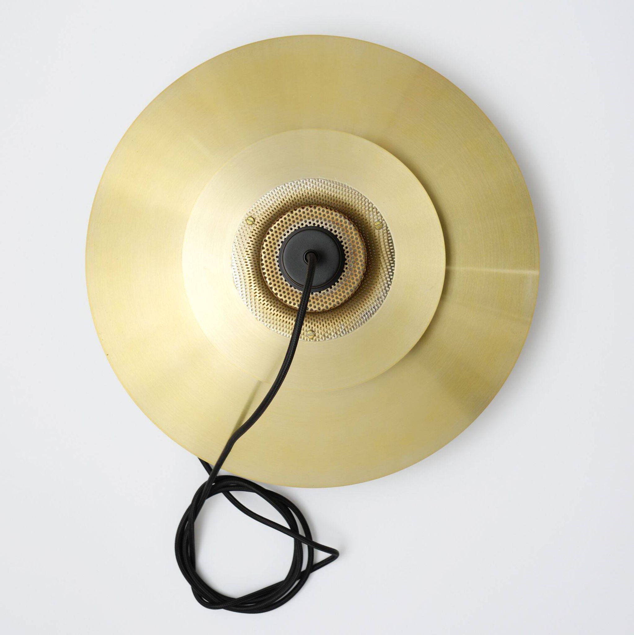 Vintage Danish Jeka lamp in brass, Denmark 1970's