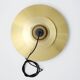 Vintage Danish Jeka lamp in brass, Denmark 1970's