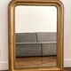 Miroir Louis Philippe perlé doré sculpté 74x98cm