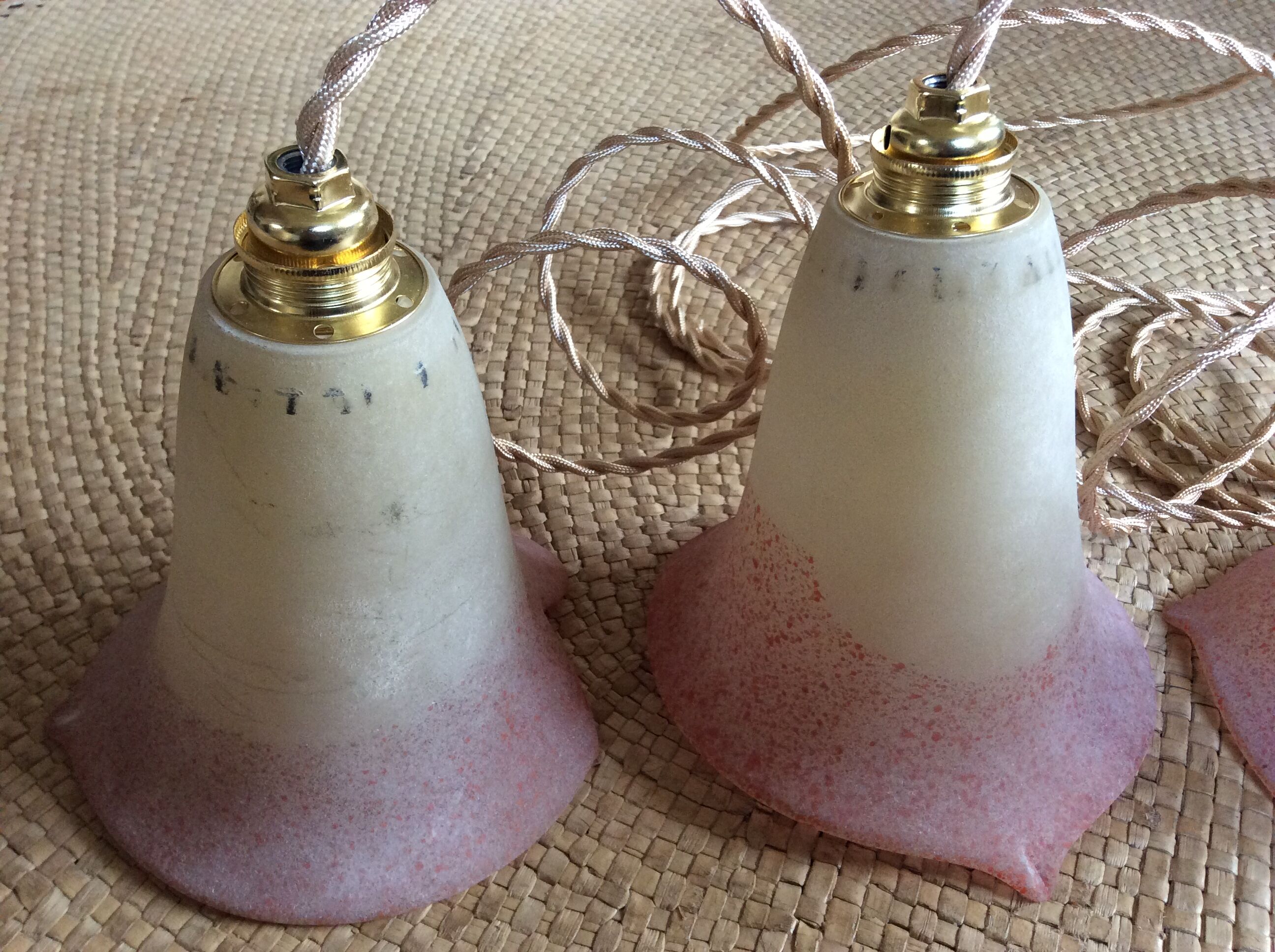 Trio of vintage suspensions