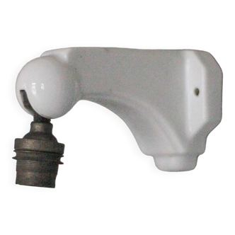 Vintage wall light, porcelain wall sconce, bracket, Art Deco.
