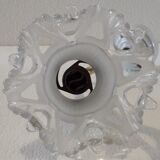 Applique tulipe dentelle en verre