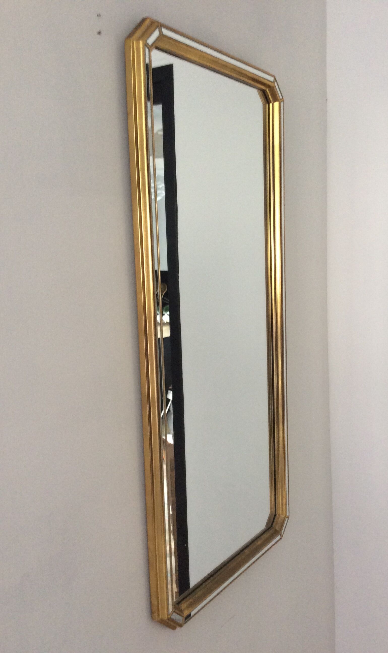Mirror with parcloses of the 60s and 70s - 106x48cm