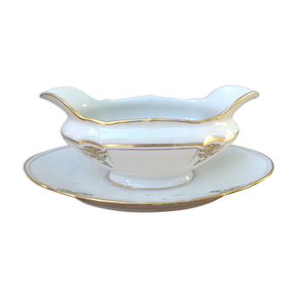 Limoges porcelain gravy boat