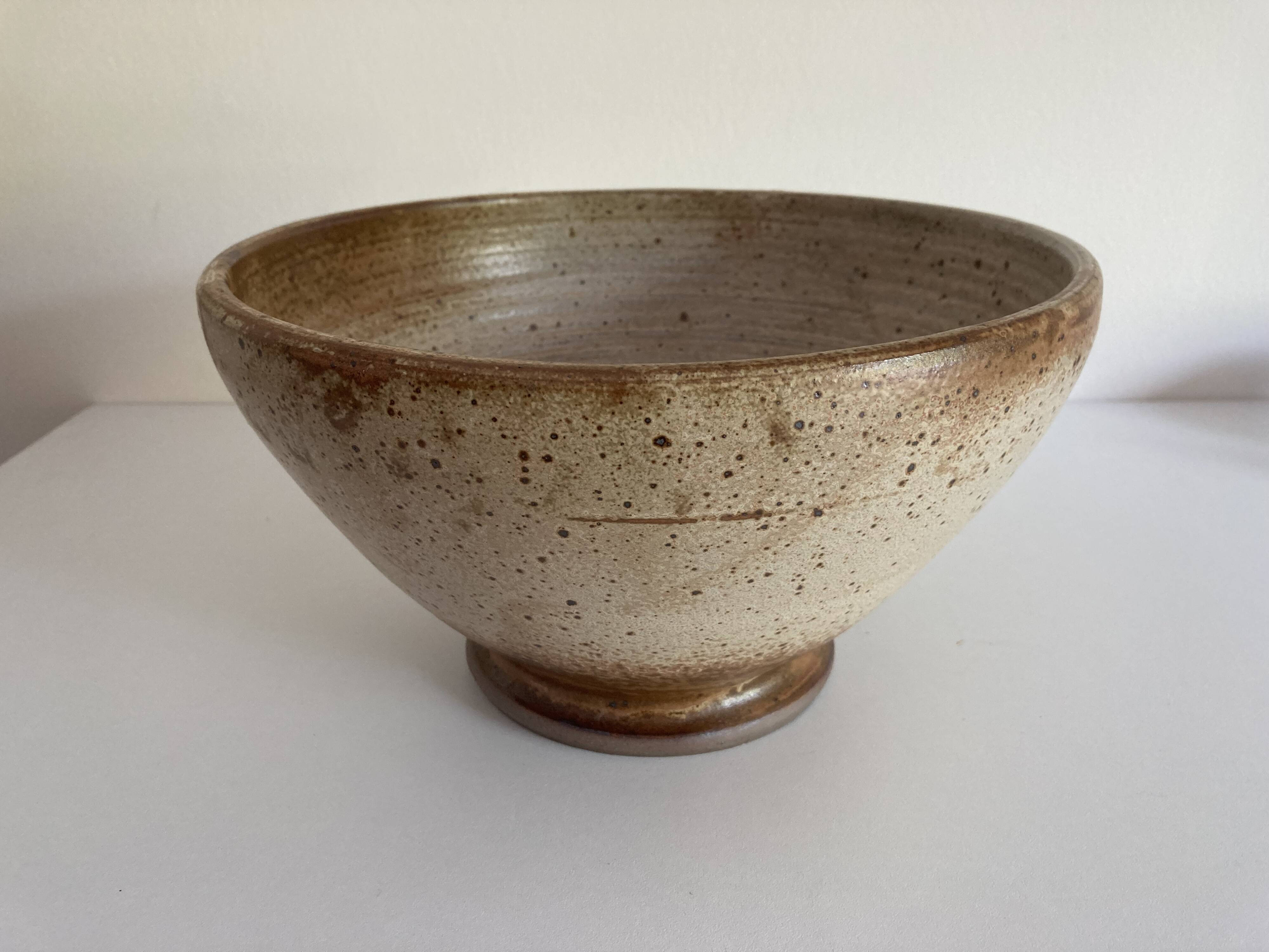 Speckled sandstone bowl