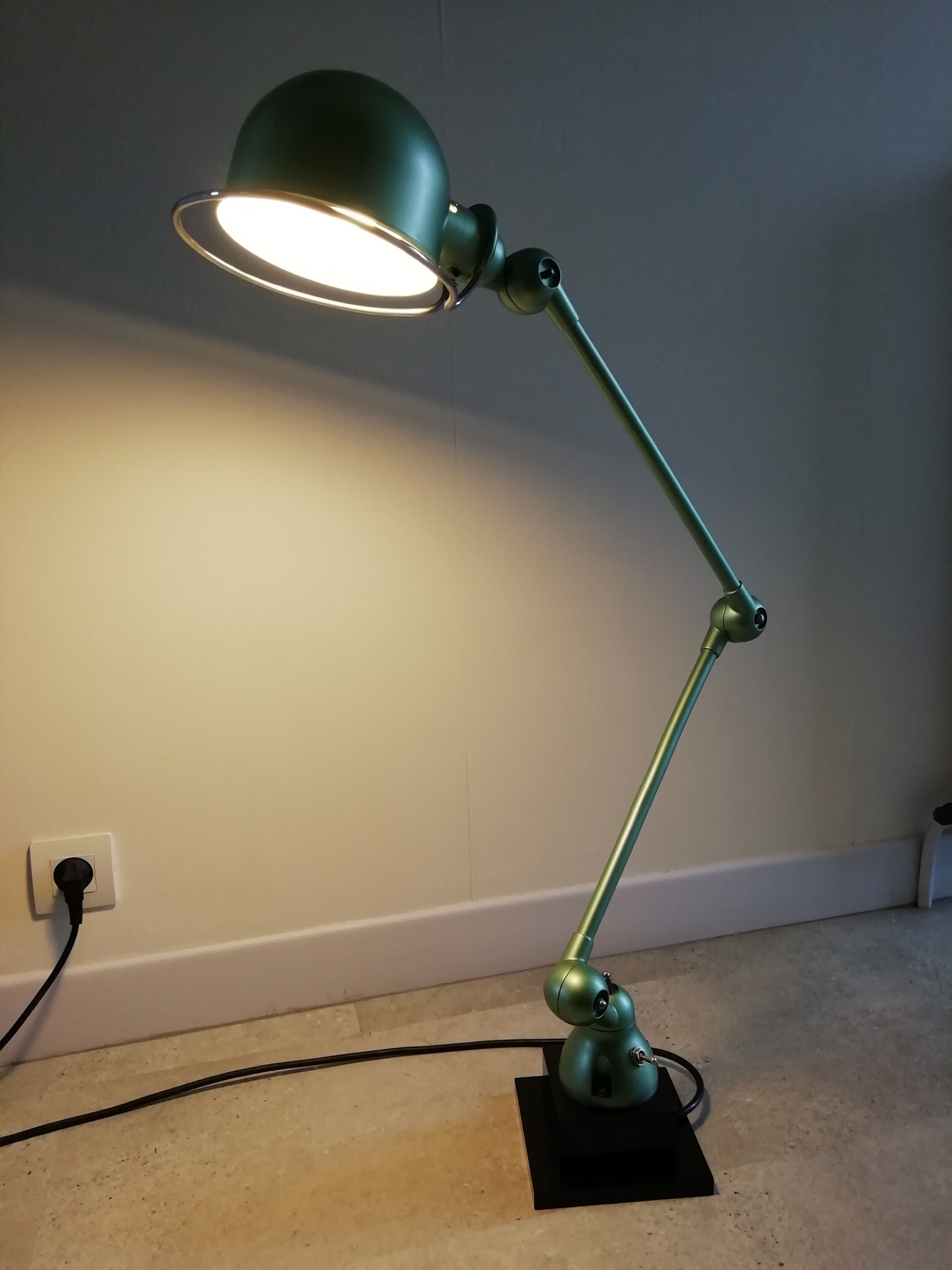 Lampe jielde 2 bras originale domecq lyon industrielle