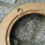 Round frame gilded wood Renaissance Italy leaf