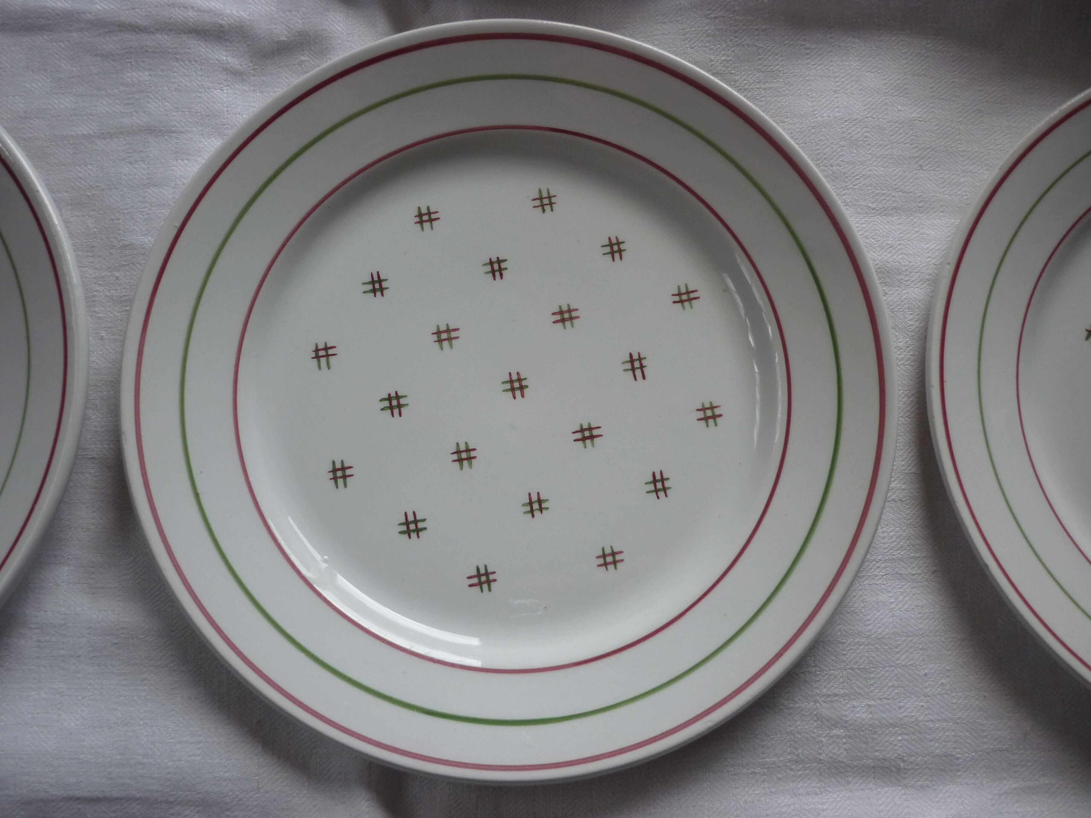 6 plates flat luneville model yveline