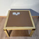 Metal and brass coffee table in ceramic by Nisco.