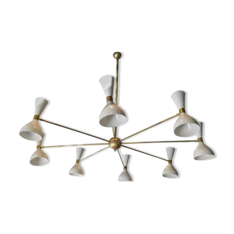 Chandelier in the style of the Italian creations of the 50s