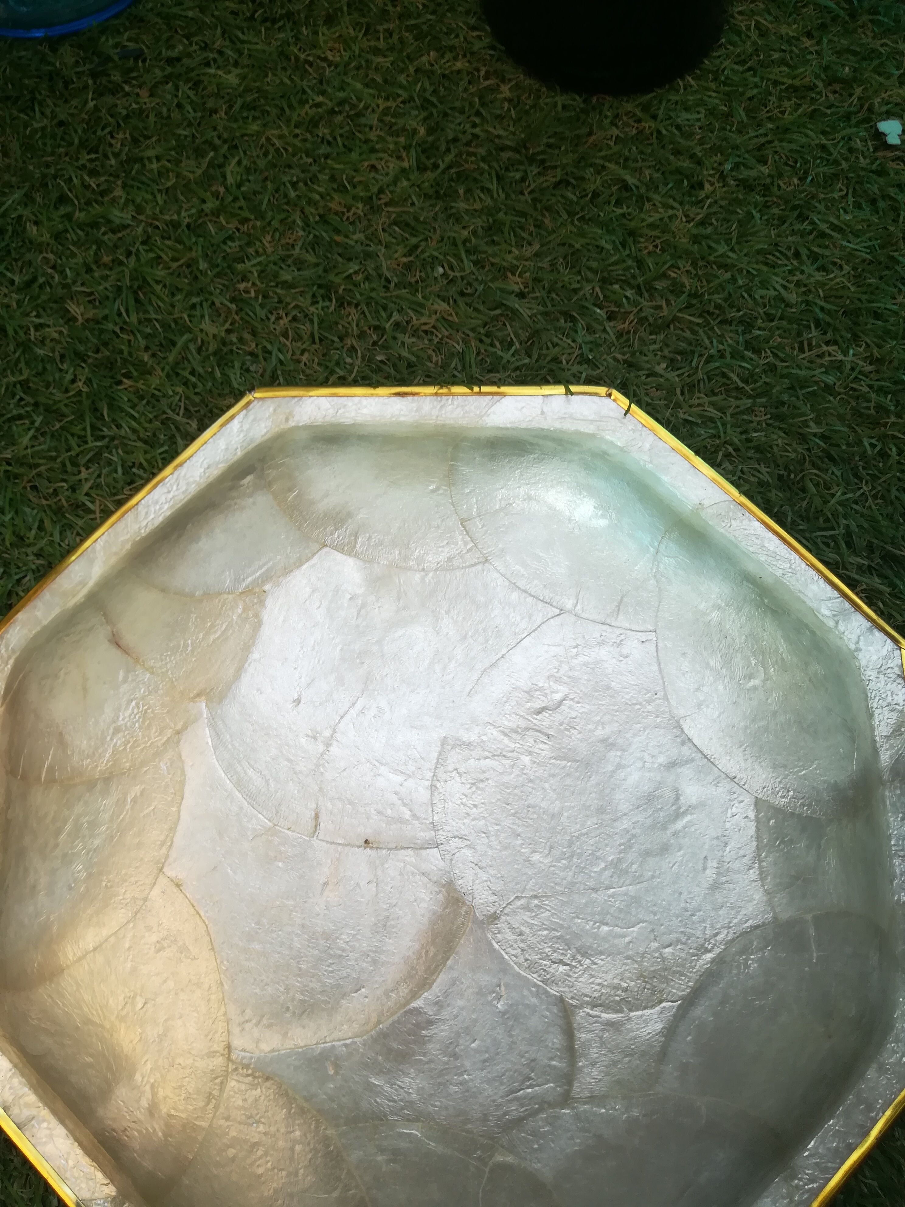 Mother-of-pearl plate