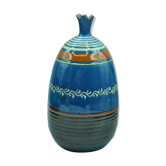 Signed terracotta vase to be identified