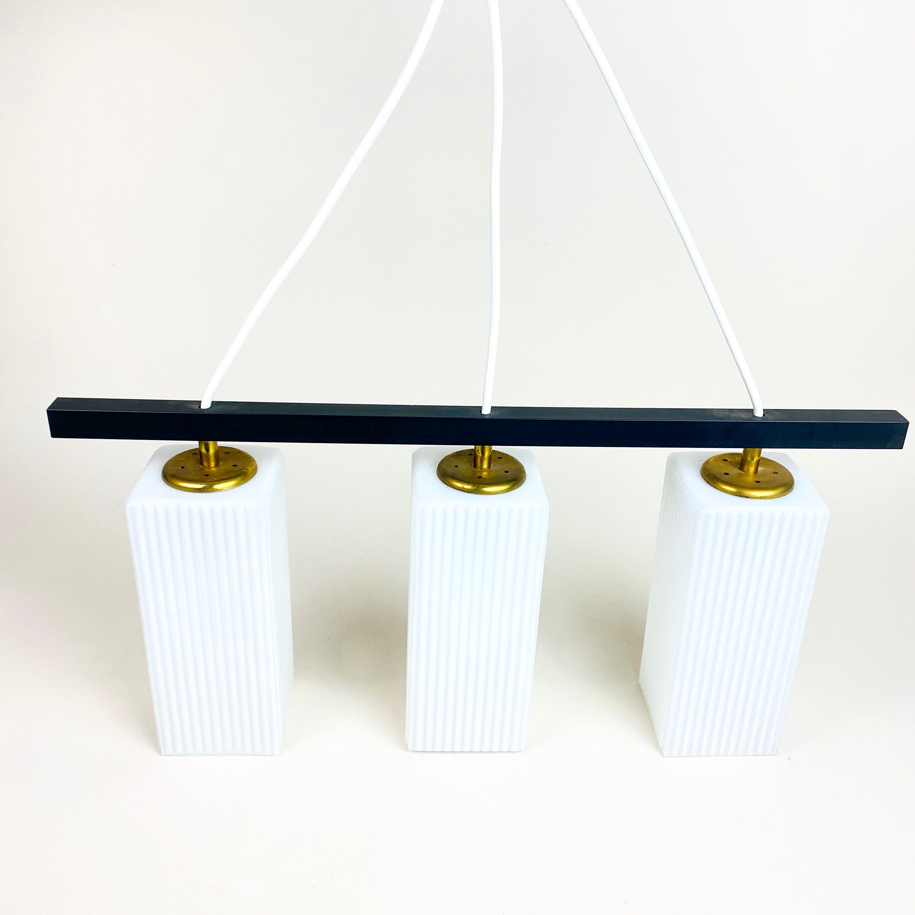 1960s bauhaus style pendant lamp, mid-century modern, Germany
