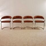 Set of 4 Giotto Stoppino chairs from the 1970s
