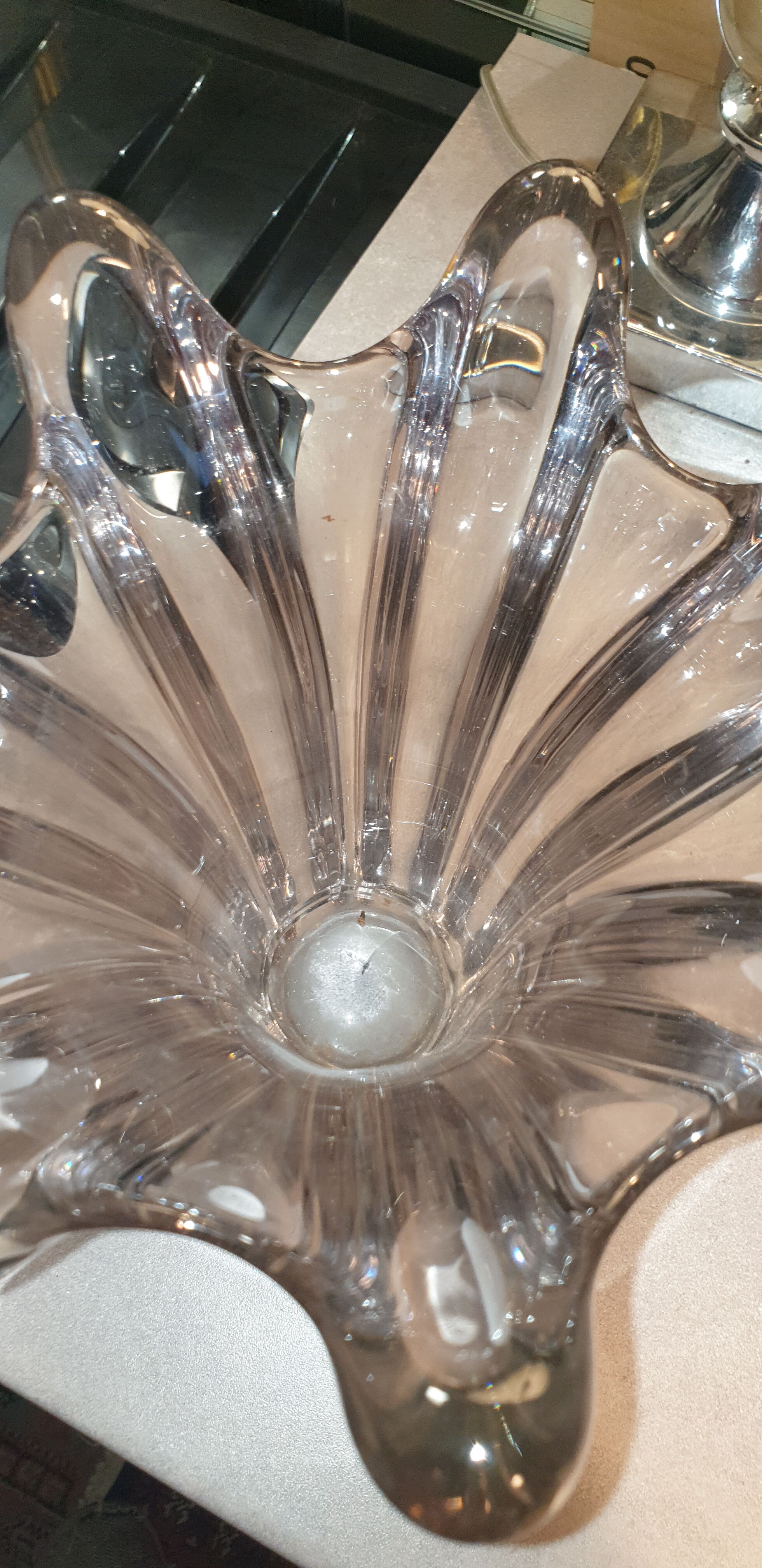 Vintage crystal vase