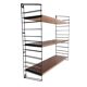 Scandinavian modular shelf Tomado Holland design metal and wood vintage 50's 60's