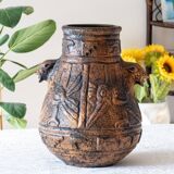 Huge XXL Aztec vase from Jasba 1960