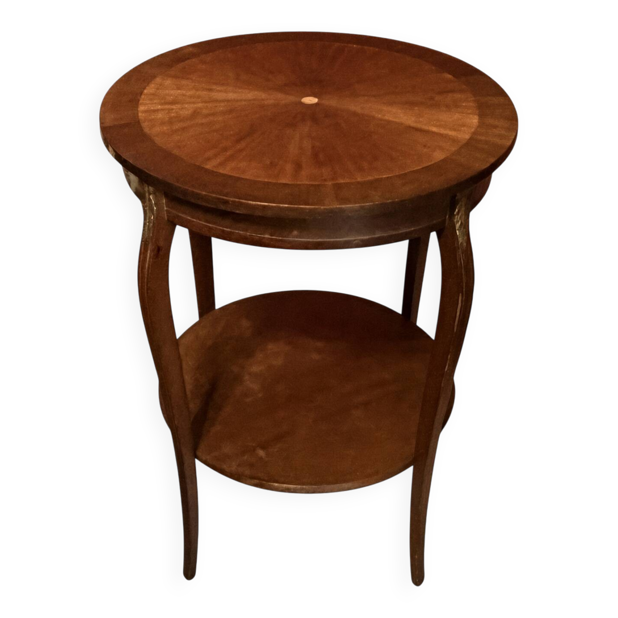Louis XV style side table; sun veneer; removable top; H71cm