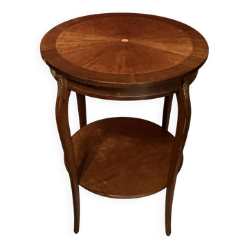 Louis XV style side table; sun veneer; removable top; H71cm