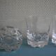 3 verres whisky cristal Vannes service vintage french crystal glasses
