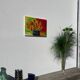 Bouquet de fleurs huile sur toile tableau
