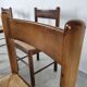 Vintage oak and wicker dining chairs, 1960s