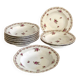 Deep Plates (Bowls) in Limoges Porcelain GDA 1900