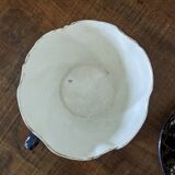 Set of two large Lunéville cups and saucers