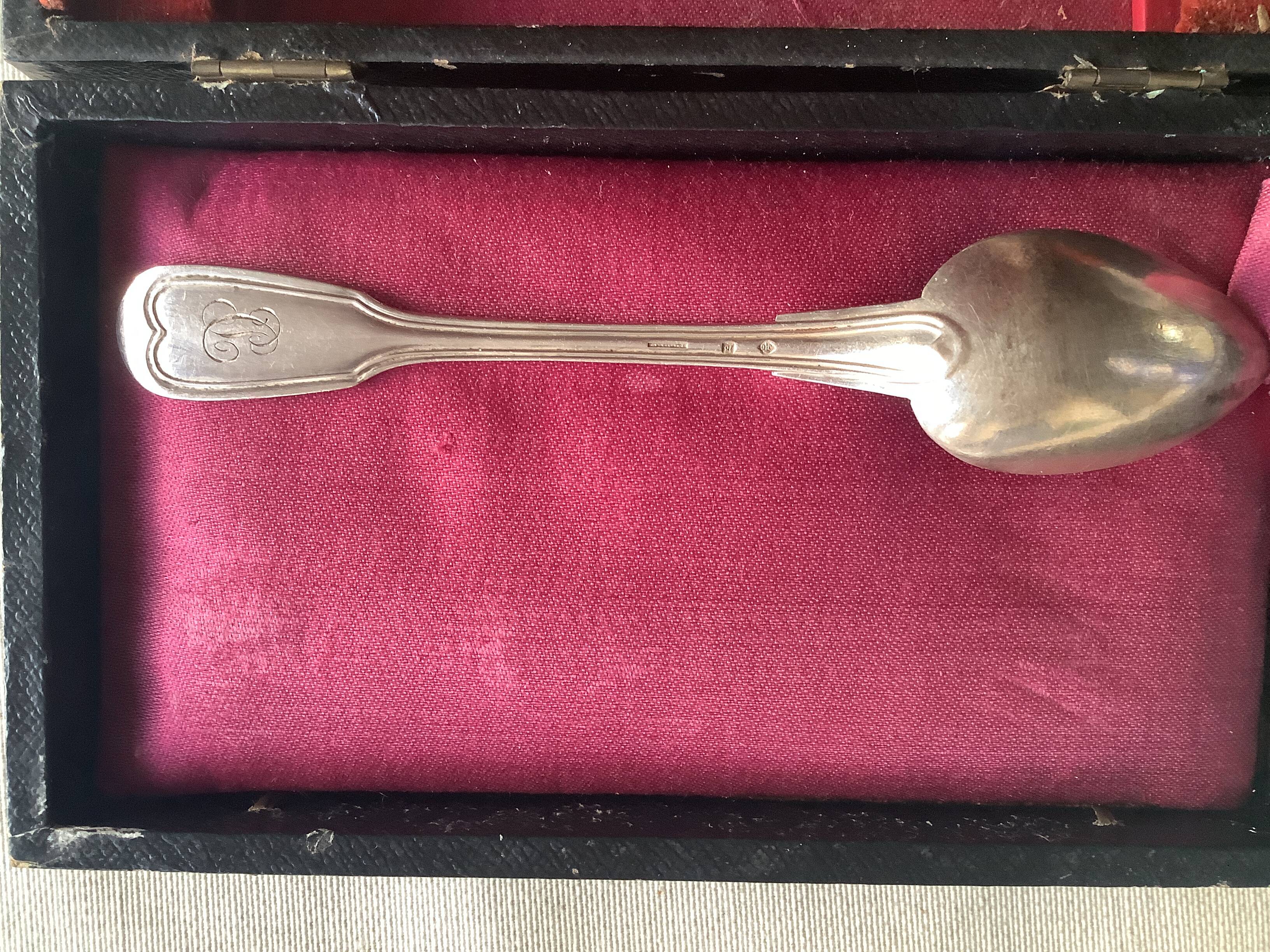 Small silver-plated metal spoons