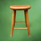 Vintage solid wood stool – 4 legs – Scandinavian style
